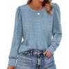image:imageAlaroo Womens Long Sleeve Shirts 2026 Fall Tunic Tops Crewneck Blouses PrintPrint 45