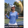 image:imageAlaroo Womens Long Sleeve Shirts Workout Tops Hiking FishingBlue