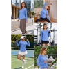 image:imageAlaroo Womens Long Sleeve Shirts Workout Tops Hiking FishingBlue