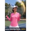 image:imageAlaroo Womens Long Sleeve Shirts Workout Tops Hiking FishingPink