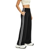image:imageAlaroo Womens Pants Wide Leg High Waist with Pockets Loose Stretch CasualBlack
