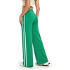 image:imageAlaroo Womens Pants Wide Leg High Waist with Pockets Loose Stretch CasualGreen