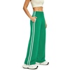 image:imageAlaroo Womens Pants Wide Leg High Waist with Pockets Loose Stretch CasualGreen