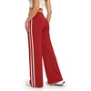 image:imageAlaroo Womens Pants Wide Leg High Waist with Pockets Loose Stretch CasualRed