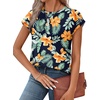 image:imageAlaroo Womens Summer Tops Short Sleeve Shirts Crew Neck Cute Trendy Tunic Blouses S3XLBoho Print 50