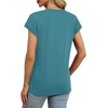 image:imageAlaroo Womens Summer Tops Short Sleeve Shirts Crew Neck Cute Trendy Tunic Blouses S3XLPlain Light Blue