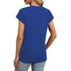 image:imageAlaroo Womens Summer Tops Short Sleeve Shirts Crew Neck Cute Trendy Tunic Blouses S3XLPlain Royal Blue