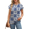 image:imageAlaroo Womens Summer Tops Short Sleeve Shirts Crew Neck Cute Trendy Tunic Blouses S3XLPrint 03