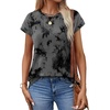 image:imageAlaroo Womens Summer Tops Short Sleeve Shirts Crew Neck Cute Trendy Tunic Blouses S3XLPrint 06