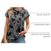 image:imageAlaroo Womens Summer Tops Short Sleeve Shirts Crew Neck Cute Trendy Tunic Blouses S3XLPrint 06