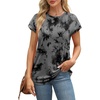 image:imageAlaroo Womens Summer Tops Short Sleeve Shirts Crew Neck Cute Trendy Tunic Blouses S3XLPrint 06