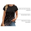 image:imageAlaroo Womens Summer Tops Short Sleeve Shirts Crew Neck Cute Trendy Tunic Blouses S3XLPrint 14