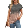 image:imageAlaroo Womens Summer Tops Short Sleeve Shirts Crew Neck Cute Trendy Tunic Blouses S3XLPrint 16