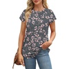 image:imageAlaroo Womens Summer Tops Short Sleeve Shirts Crew Neck Cute Trendy Tunic Blouses S3XLPrint 21