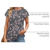 image:imageAlaroo Womens Summer Tops Short Sleeve Shirts Crew Neck Cute Trendy Tunic Blouses S3XLPrint 21