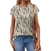 image:imageAlaroo Womens Summer Tops Short Sleeve Shirts Crew Neck Cute Trendy Tunic Blouses S3XLPrint 22
