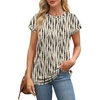 image:imageAlaroo Womens Summer Tops Short Sleeve Shirts Crew Neck Cute Trendy Tunic Blouses S3XLPrint 22