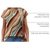 image:imageAlaroo Womens Summer Tops Short Sleeve Shirts Crew Neck Cute Trendy Tunic Blouses S3XLPrint 28