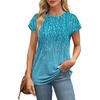 image:imageAlaroo Womens Summer Tops Short Sleeve Shirts Crew Neck Cute Trendy Tunic Blouses S3XLPrint 29