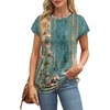 image:imageAlaroo Womens Summer Tops Short Sleeve Shirts Crew Neck Cute Trendy Tunic Blouses S3XLPrint 34