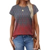 image:imageAlaroo Womens Summer Tops Short Sleeve Shirts Crew Neck Cute Trendy Tunic Blouses S3XLPrint 36