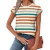 image:imageAlaroo Womens Summer Tops Short Sleeve Shirts Crew Neck Cute Trendy Tunic Blouses S3XLPrint 45
