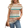 image:imageAlaroo Womens Summer Tops Short Sleeve Shirts Crew Neck Cute Trendy Tunic Blouses S3XLPrint 45