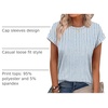 image:imageAlaroo Womens Summer Tops Short Sleeve Shirts Crew Neck Cute Trendy Tunic Blouses S3XLPrint 48