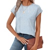 image:imageAlaroo Womens Summer Tops Short Sleeve Shirts Crew Neck Cute Trendy Tunic Blouses S3XLPrint 48
