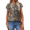 image:imageAlaroo Womens Summer Tops Short Sleeve Shirts Crew Neck Cute Trendy Tunic Blouses S3XLPrint 49