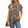 image:imageAlaroo Womens Summer Tops Short Sleeve Shirts Crew Neck Cute Trendy Tunic Blouses S3XLPrint 49
