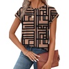 image:imageAlaroo Womens Summer Tops Short Sleeve Shirts Crew Neck Cute Trendy Tunic Blouses S3XLPrint 53