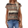 image:imageAlaroo Womens Summer Tops Short Sleeve Shirts Crew Neck Cute Trendy Tunic Blouses S3XLPrint 55