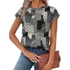 image:imageAlaroo Womens Summer Tops Short Sleeve Shirts Crew Neck Cute Trendy Tunic Blouses S3XLPrint 56