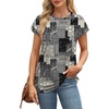image:imageAlaroo Womens Summer Tops Short Sleeve Shirts Crew Neck Cute Trendy Tunic Blouses S3XLPrint 56