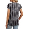 image:imageAlaroo Womens Summer Tops Short Sleeve Shirts Crew Neck Cute Trendy Tunic Blouses S3XLVertical Striped Print 58