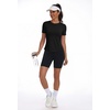 image:imageAlaroo Womens Summer Tops Short Sleeve Shirts Crewneck Basic TeeBlack