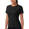 image:imageAlaroo Womens Summer Tops Short Sleeve Shirts Crewneck Basic TeeBlack