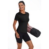 image:imageAlaroo Womens Summer Tops Short Sleeve Shirts Crewneck Basic TeeBlack