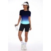 image:imageAlaroo Womens Summer Tops Short Sleeve Shirts Crewneck Basic TeeBlue Gradient