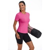 image:imageAlaroo Womens Summer Tops Short Sleeve Shirts Crewneck Basic TeePink