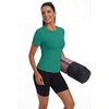 image:imageAlaroo Womens Summer Tops Short Sleeve Shirts Crewneck Basic TeeTeal