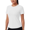 image:imageAlaroo Womens Summer Tops Short Sleeve Shirts Crewneck Basic TeeWhite