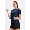image:imageAlaroo Womens Summer Tops Workout Short Sleeve Crewneck T ShirtsDark Blue
