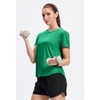 image:imageAlaroo Womens Summer Tops Workout Short Sleeve Crewneck T ShirtsGreen