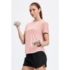 image:imageAlaroo Womens Summer Tops Workout Short Sleeve Crewneck T ShirtsPink