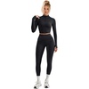 image:imageAlaroo Workout Sets for Women 2 Piece Fashion Clothing 14 Zip Fall Outfits01 Black