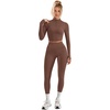 image:imageAlaroo Workout Sets for Women 2 Piece Fashion Clothing 14 Zip Fall Outfits02 Dark Brown