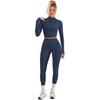 image:imageAlaroo Workout Sets for Women 2 Piece Fashion Clothing 14 Zip Fall Outfits03 Navy Blue