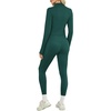 image:imageAlaroo Workout Sets for Women 2 Piece Fashion Clothing 14 Zip Fall Outfits04 Green
